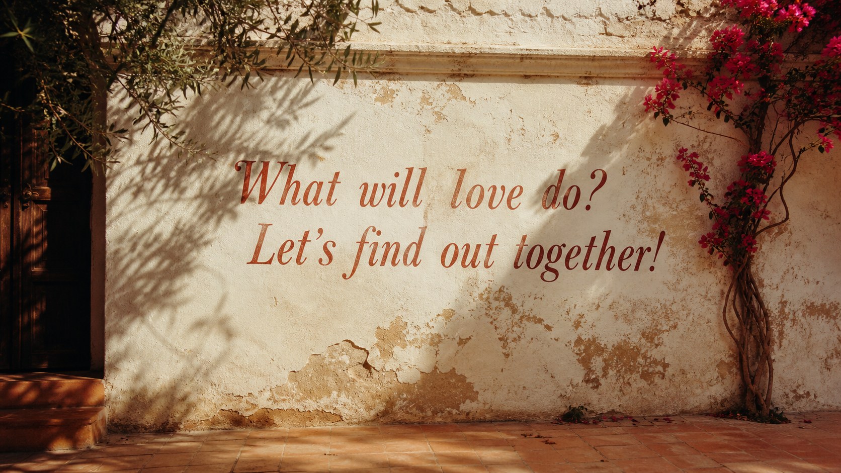 What will love do? – målad vägg i Málaga